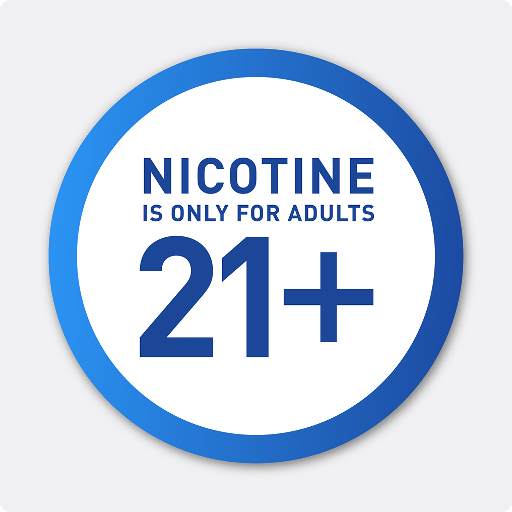 Nicotine is Only for Adults 21+